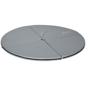 Soozier Extra-Protective 2"T x 5'W Foldable Pole Dance Mat Light Gray with Handle Lightweight